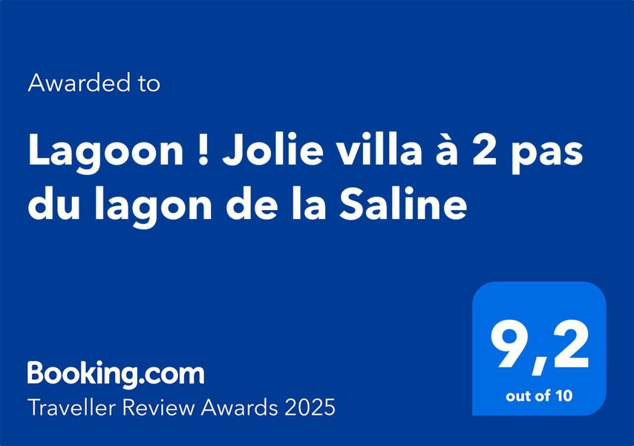 Lagoon ! Jolie Villa A 2 Pas Du Lagon De La Saline Exterior foto
